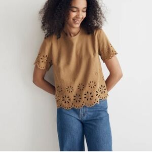 Madewell Floral Crop Top